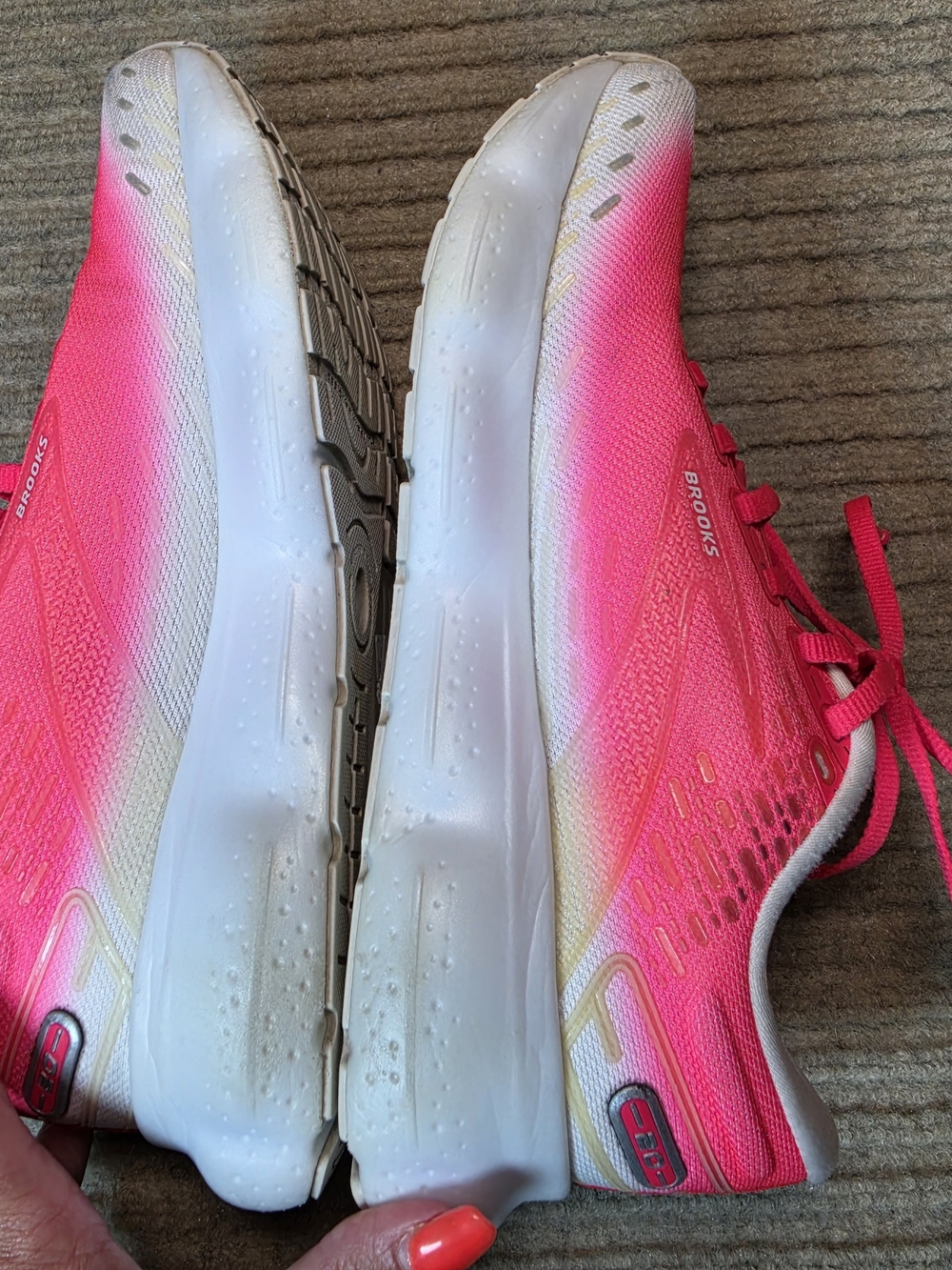 Brooks Glycerin 20 Running Shoes Women's 8.5 Diva Pink White 1203691B672 - Picture 7 of 9